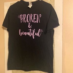 Broken & beautiful graphic tee